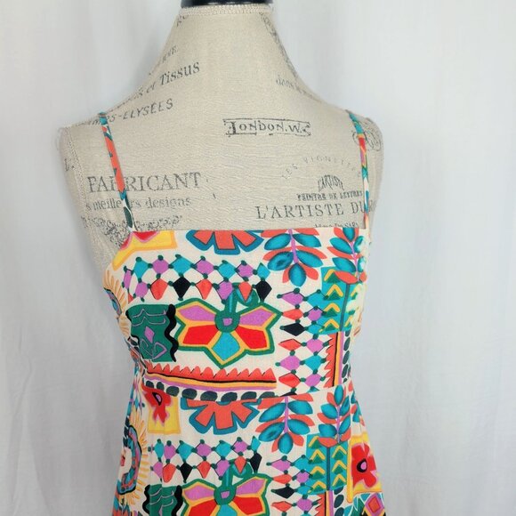 Paper Heart Anthropologie Dress Medium Maxi Aztec Sunrise - Picture 2 of 10